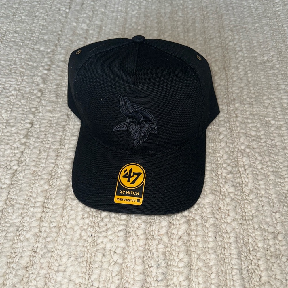 '47 Black Minnesota Vikings Tonal Logo Cap